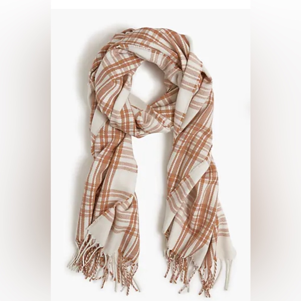 J Crew Plaid Scarf never used